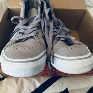 Vans SK8-Hi slim zip pop silver sconce sneaker